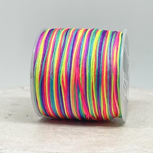 10m Macraméband Bunt 0,8mm, Chinesischer Knoten, Kabbalah Armband, 0,20 Euro/m