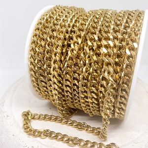 Chaîne en acier inoxydable, chaîne de réservoir robuste en acier inoxydable d'un mètre, chaîne de réservoir cubaine