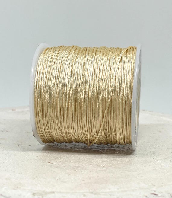 10m Macraméband, Macramee Band Hellbeige, Schmuckband, 20 Euro/m