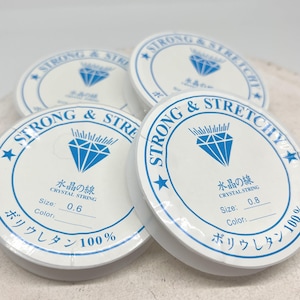 Silikonschnur, Silikonband, Elastisches Band 0,6mm/0,7mm/0,8mm/1mm, Stretschband, 1 Rolle Silikonband