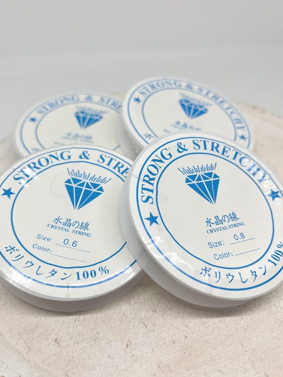 Silikonschnur, Silikonband, Elastisches Band 0,6mm/0,7mm/0,8mm/1mm, Stretschband, 1 Rolle Silikonband