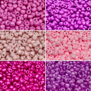 20 gram rocaille kralen, rocaille, 8EUR/100g, roze rocaille, rocailles 6/0 4 mm
