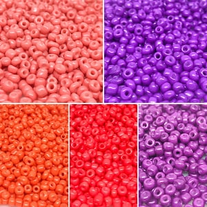 20 gram Rocaille kralen, Rocaille, 8 EUR/100g, Roze Rocaille, Zaadkralen 8/0 3 mm
