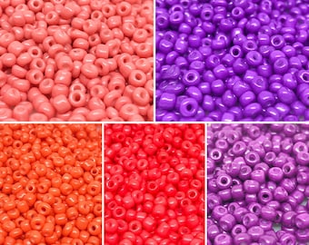 20 Gramm Rocaille Perlen, Rocaille, 8 EUR/100g, Rosa Rocaille, Seedbeads 8/0 3mm