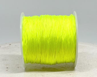 Cordón de macramé amarillo neón de 10 m, cordón para joyería amarillo de 0,5 mm, 0,20 euros/metro
