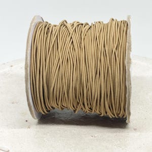 Elastisches Band, Taupe Braun Band elastisch, 0,40 EUR/m, 5 Meter Gummiband