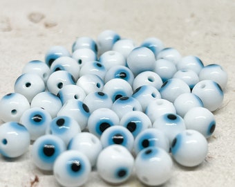 Nazar Kugel Armband Türkisches Magisches Auge Böser Blick Silber Evil Blue Eye