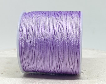 10 m macramé ribbon lilac, decorative ribbon 0.8 mm, 0.20 euros/meter