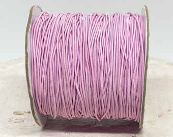 Elastic band 1 mm / 0.8 mm, elastic band light pink 0.40 EUR/meter, 5 meters of band pink