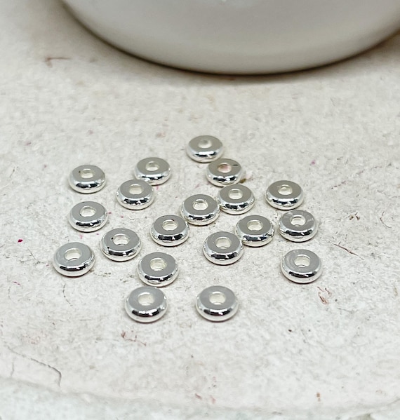Silver Plated - Spacer Bead 4mm Silver Plated - Spacer Bead 4mm