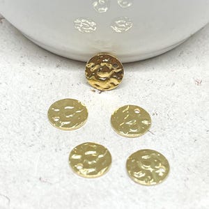 Stainless steel plates, 5 pcs., structured pendant plates image 2
