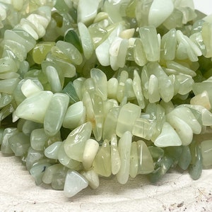 Serpentine Gemstone Beads, Gemstone Beads, Gemstone Chips 6 mm 12 mm Serpentine Chips, Serpentine Chip, Nuggets Serpentine image 1