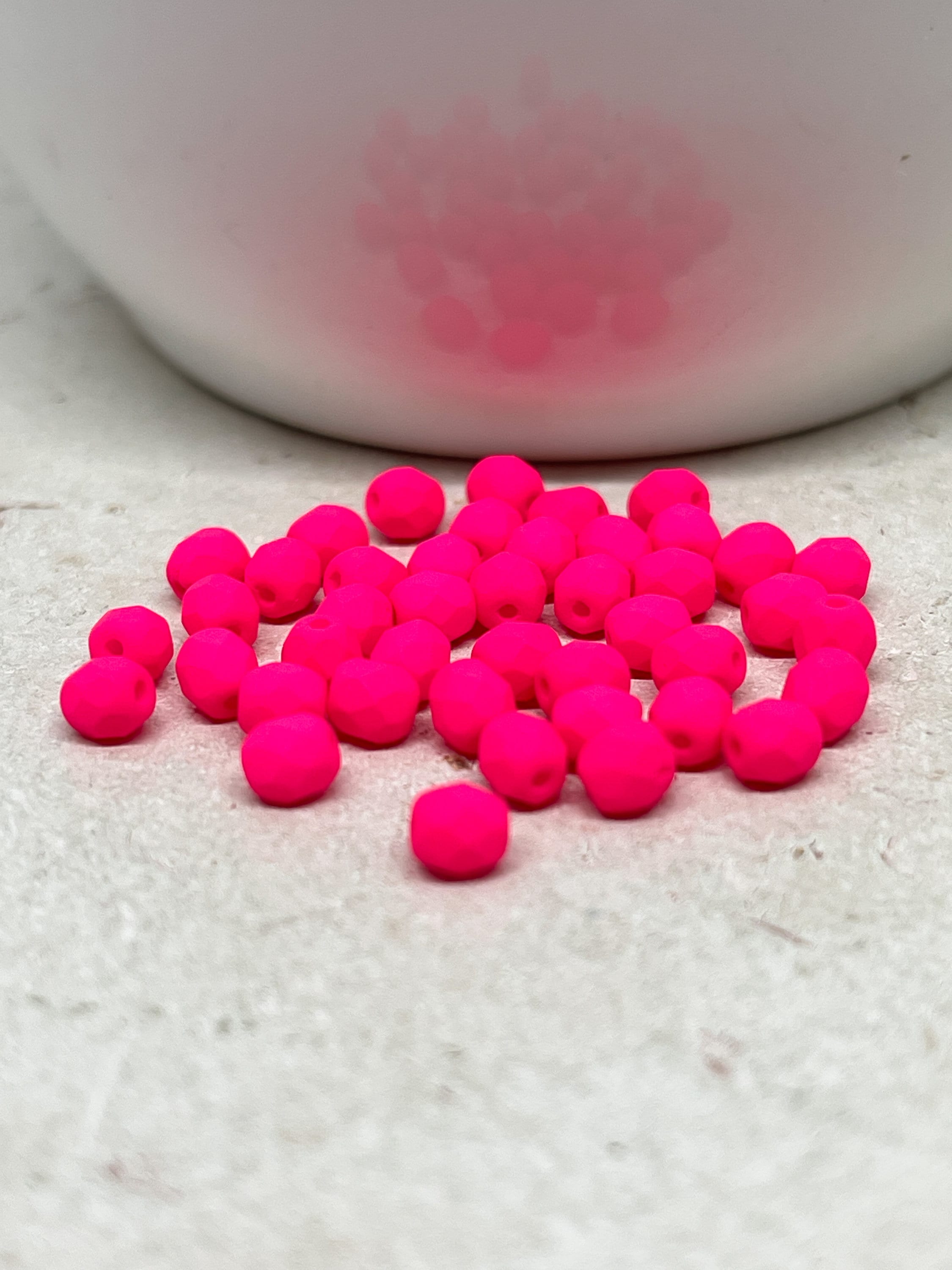 Lot De 100 Perles Mini Gouttes 4mm - Verre De Bohème, Par Couleur, Port Offert
