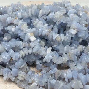 Agate Gemstone Beads, Gemstone Chips 5 mm - 8 mm, Blue Agate Chips, Agate Chip, Nuggets Agate