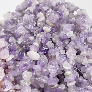 Amethyst gemstone beads, gemstone chips 5 mm 8 mm, amethyst chips, amethyst chip, nuggets amethyst Helllila
