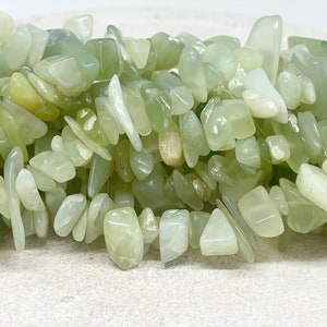 Serpentine Gemstone Beads, Gemstone Beads, Gemstone Chips 6 mm 12 mm Serpentine Chips, Serpentine Chip, Nuggets Serpentine image 3