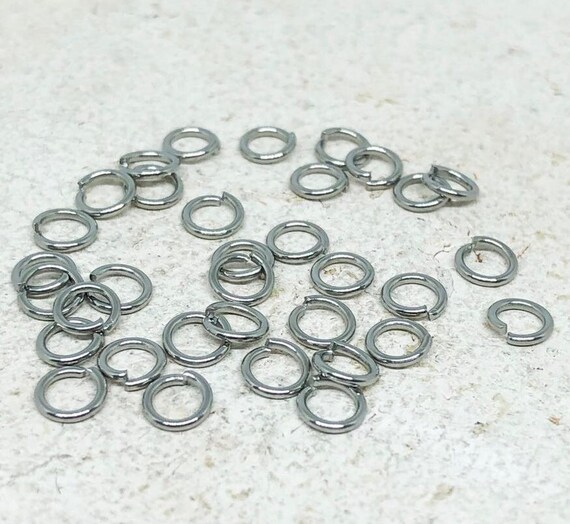 30 St. Edelstahl Biegeringe, Offene Biegeringe rund, verschiedene Größen