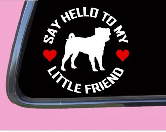 Puggle Lifeline TP 578 vinyl 8/" Decal Sticker dog beagle pug designer breed