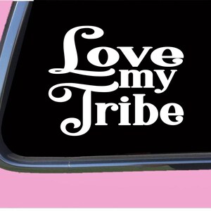 Love My Tribe TP014 vinyl  Decal Sticker pregnant baby on board mom motherhood