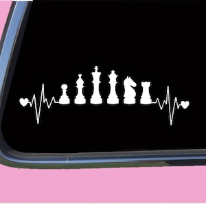 Chess Sticker Lifeline Plain TP 1392 vinyl Decal window vinyl heartbeat set gift