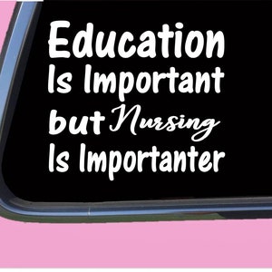 Nursing Important TP068 vinyl  Decal Sticker nurse stethoscope