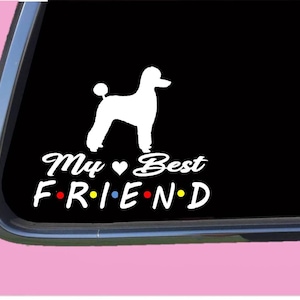 Sticker caniche TP 810 Best Friend Decal chien
