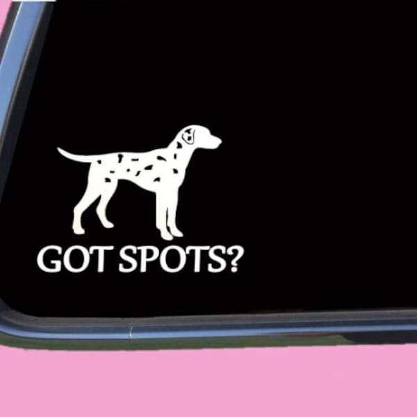 Dalmatian sticker got spots TP 1305 vinyl  Decal