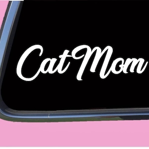Cat Mom TP154 Vinyl Aufkleber Sticker Katzenrettung Kratzbaum