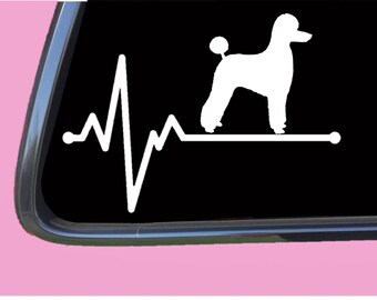 Poodle lifeline Pet cut TP 574 vinyl  Decal Sticker dog groomer labradoodle