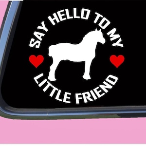 Draft Horse my Little Friend TP 1077 vinyl  Decal Sticker belgian