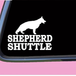 Shepherd Shuttle TP 381  Decal sticker German Shepherd Schutzhund