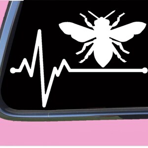 Bee Lifeline TP 244 vinyl  Decal Sticker honey hive comb beekeeper