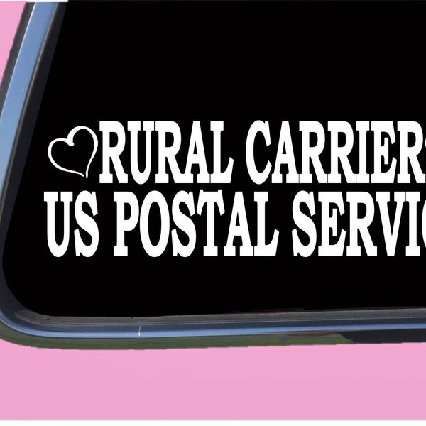 Rural Carrier OS 322 Decal Sticker us mailman carrier frequent stops mailbox girl