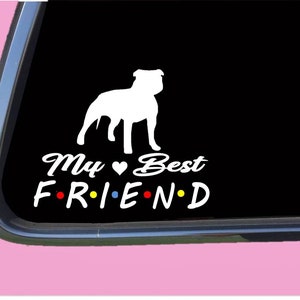 Pitbull Uncropped Sticker TP 807 Best Friend  Decal Bully