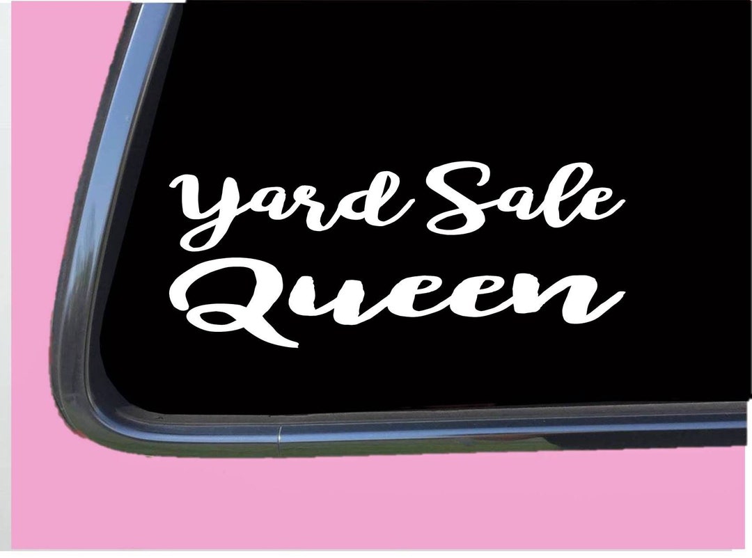 Yard Sale Queen TP 305 Sticker Decal Mom Minivan Thrift Etsy
