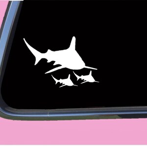 Shark Family Sticker TP 400 vinyl Decal song mama mom mommy