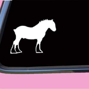 Clydesdale Sticker TP 1313 vinyl  Decal draft horse
