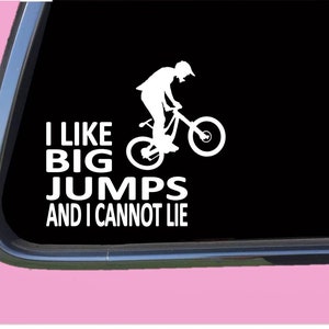 Mountain Bike Big Jumps TP 740 vinyl  Decal Sticker mt pedal bicycle helmet