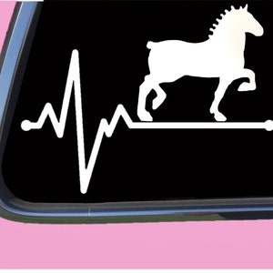 Draft Horse Lifeline TP 259 vinyl  Decal Sticker belgian percheron shoe bridle