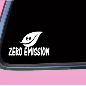 Zero Emission sticker Decal TP 943 ev electric vehicle hybrid car image 1