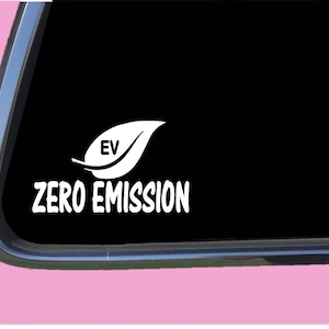 Zero Emission sticker Decal TP 943 ev electric vehicle hybrid car image 1