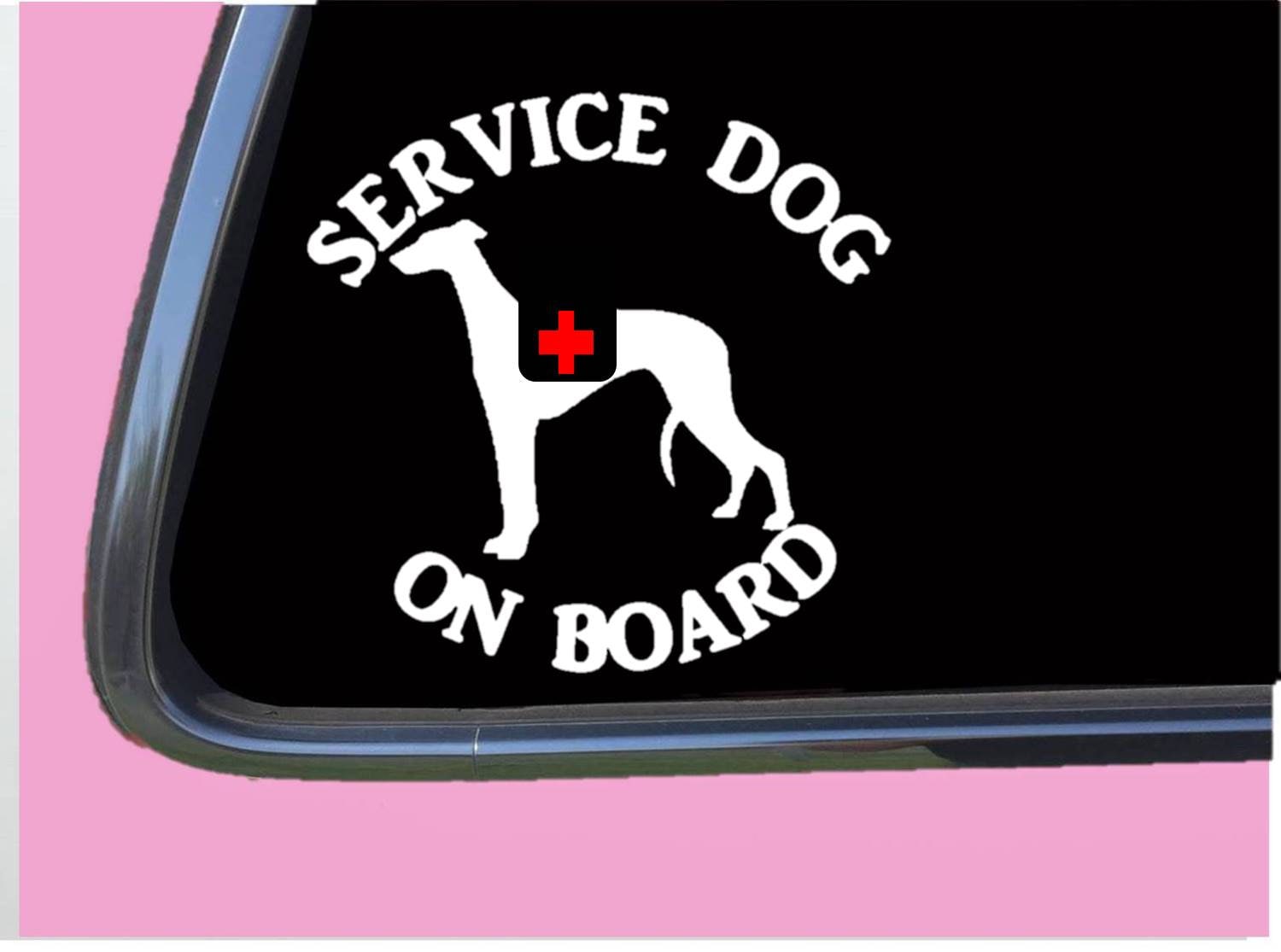 Dogline Service Dog Patches – Reflektierende Klett-Aufnäher, Größe S/M (3,8 X 10,2 Cm), 2er-Set