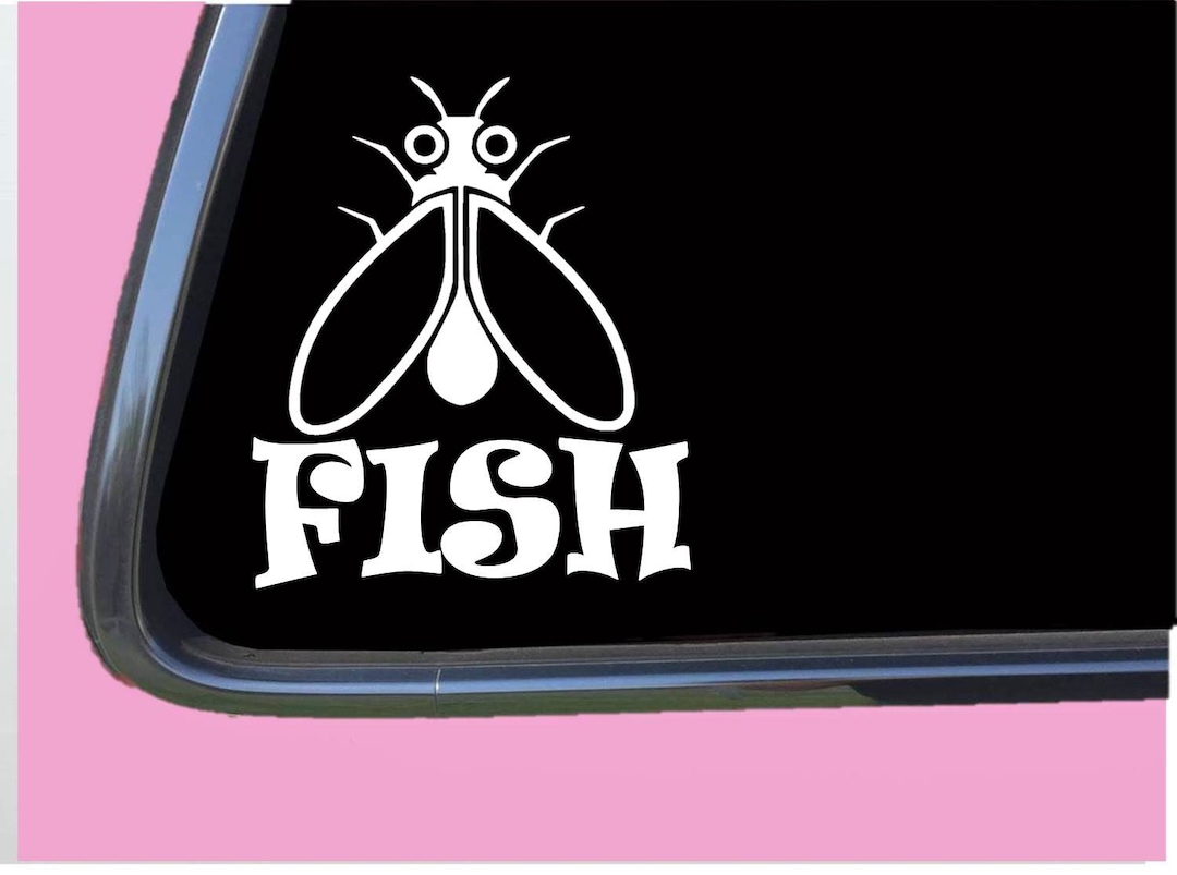 Flyfishing Fly TP 664 Vinyl Decal Sticker Rod Line Waders Hooks Fishing ...
