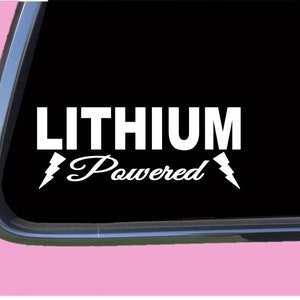 Lithium Powered sticker Decal TP 941  ev electric vehicle hybrid car