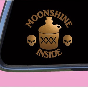 Moonshine Sticker Decal TP 1257 vinyl  Inside Copper Shiner still