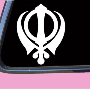 Sikh Khanda Symbol Decal Sticker  TP 767 sign