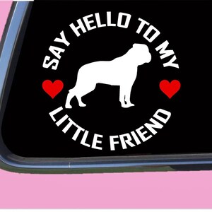 American Bulldog Little Friend sticker TP 998 vinyl  Decal Sticker
