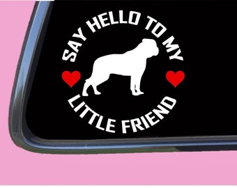 American Bulldog Little Friend sticker TP 998 vinyl  Decal Sticker