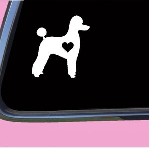Poodle Pet cut lil heart TP 576 vinyl Decal Sticker dog groomer labradoodle