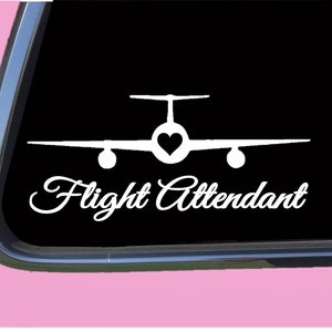 Flight Attendant Decal Sticker TP 768 Stewardess pilot